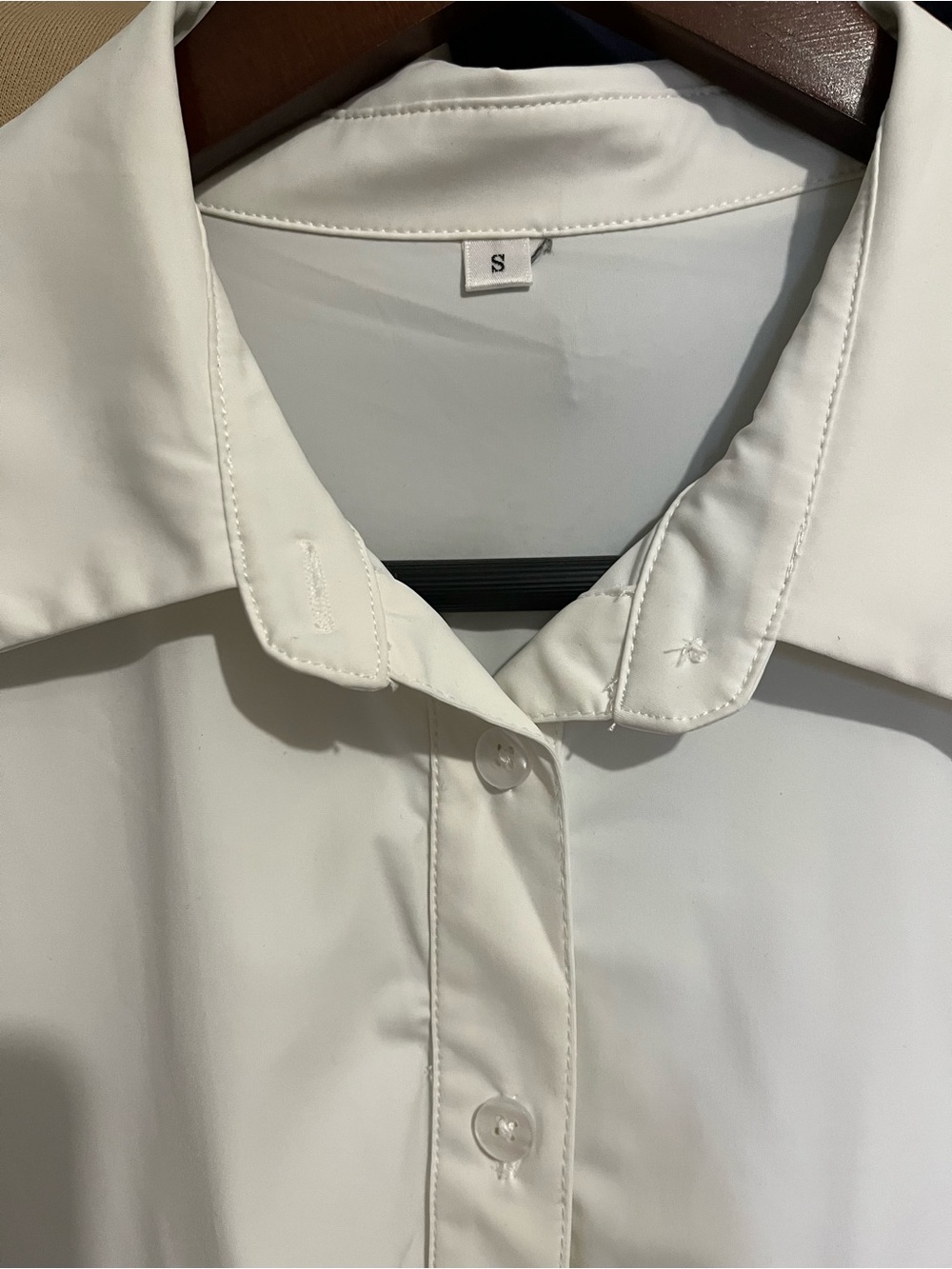 White Button Up Top - Picture 2 of 3